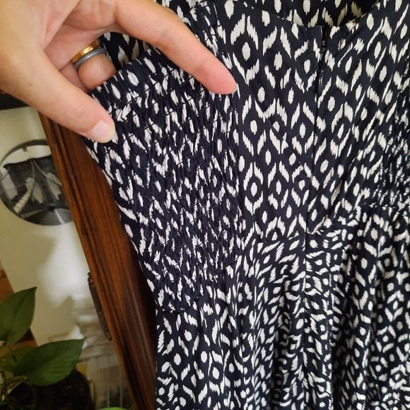 3/$15 OLD NAVY Boho Printed Fit and Flare Cami Sundress - Black/White ,Size XS - Picture 5 of 16